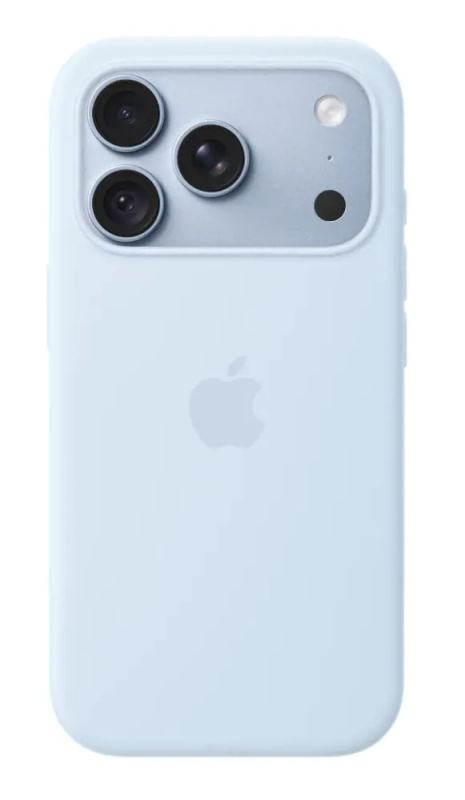 Apple silikonový kryt s MagSafe na iPhone 18 Pro svěže modrý