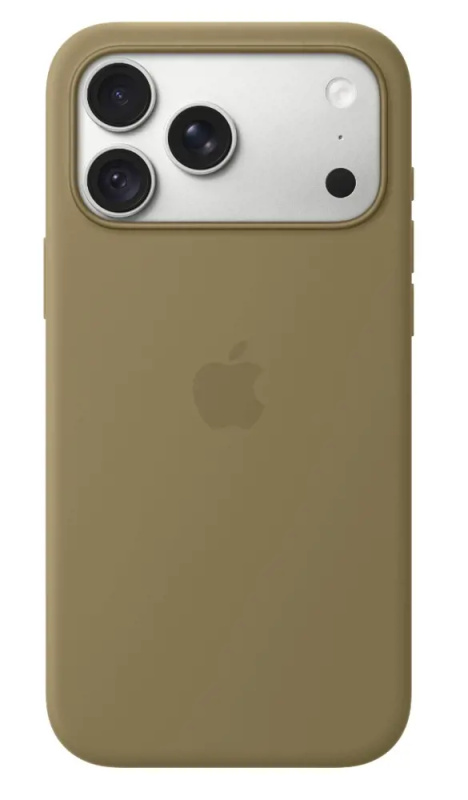 Apple silikonový kryt s MagSafe na iPhone 18 Pro Max olivový