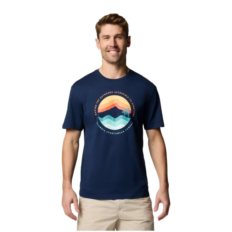 Columbia Path Lake II Graphic Tee M Tričko 1934814468 XL