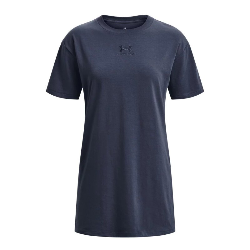 Dámské tričko Printed Extended SS SS23 tm.šedé - Under Armour S