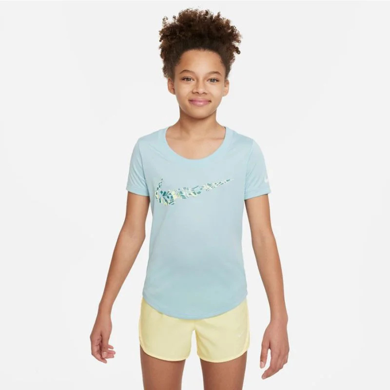 Dětské tričko Dri-Fit Jr DZ3583-442 - Nike S (128-137 cm)