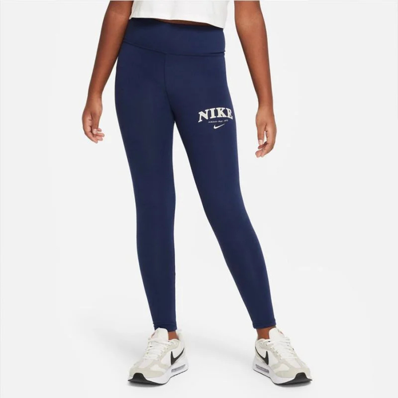 Dívčí legíny Trend HW Lggng Prnt Jr FD0889-410 - Nike S (128-137 cm)