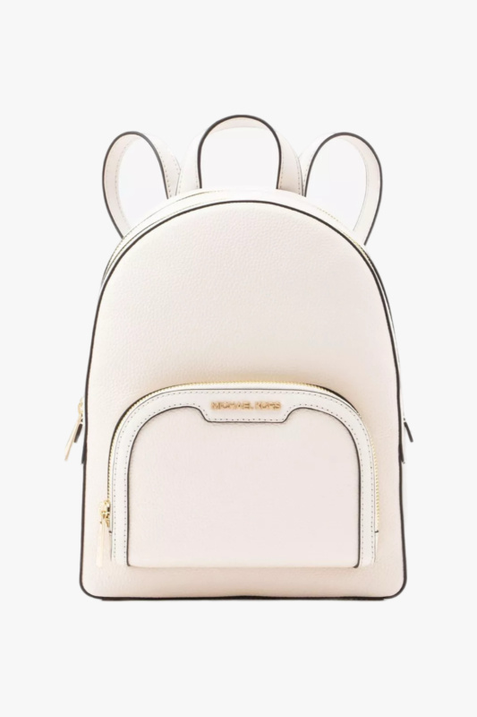 Michael Kors JAYCEE MD backpack pebbled leather light cream dámský batoh
