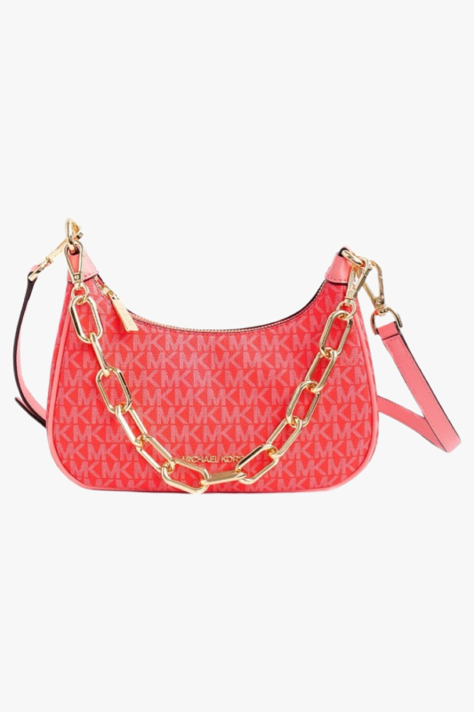 Michael Kors CORA medium crossbody coral monogram dámská kabelka