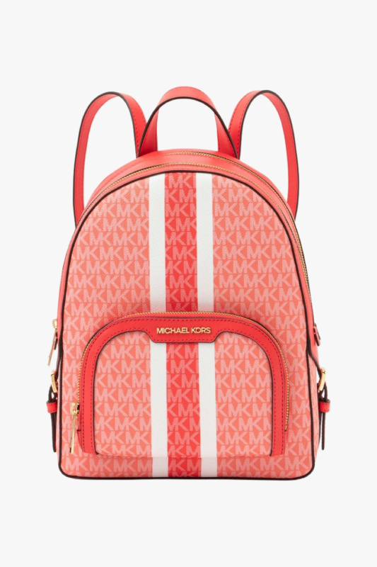 Michael Kors JAYCEE MD backpack monogram grapefruit dámský batoh