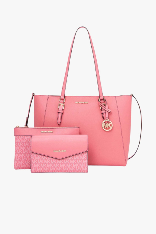 Michael Kors CHARLOTTE 3v1 set dámských kabelek barva tea rose