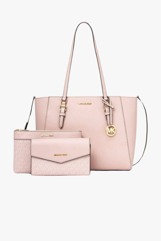 Michael Kors CHARLOTTE 3v1 set dámských kabelek barva růžová