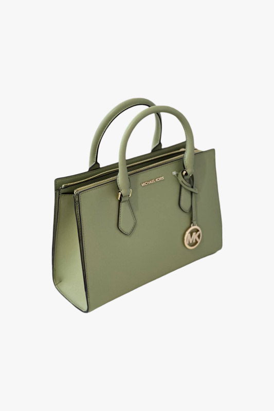 Michael Kors SHEILA medium satchel vegan leather zelená dámská kabelka