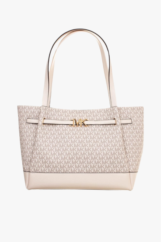 Michael Kors REED large belted tote dámská kabelka light cream monogram