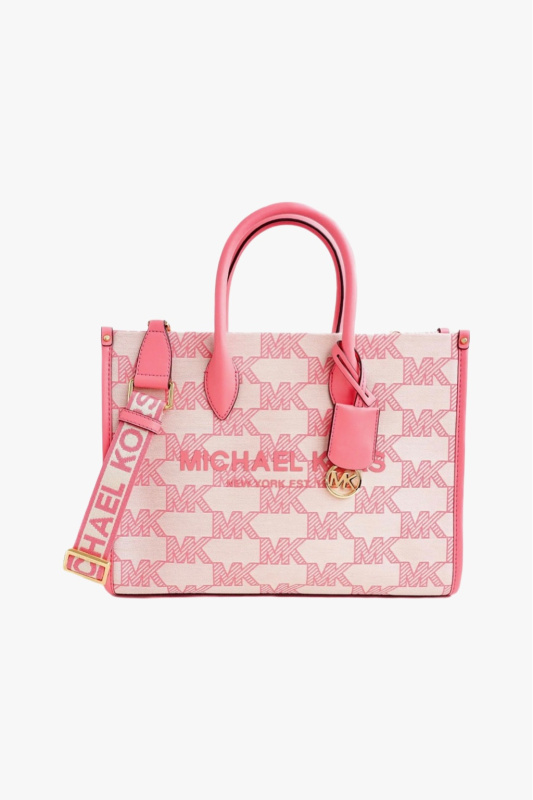 Michael Kors MIRELLA crossbody bag medium dámská kabelka jacquard tea rose