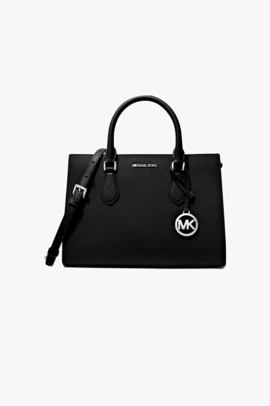 Michael Kors SHEILA medium satchel vegan leather černá dámská kabelka