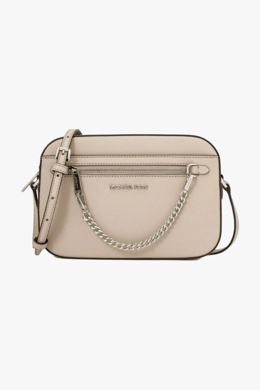 Michael Kors JET SET ITEM crossbody chain camel dámská kabelka