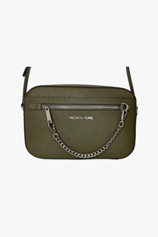 Michael Kors JET SET ITEM crossbody chain olive dámská kabelka