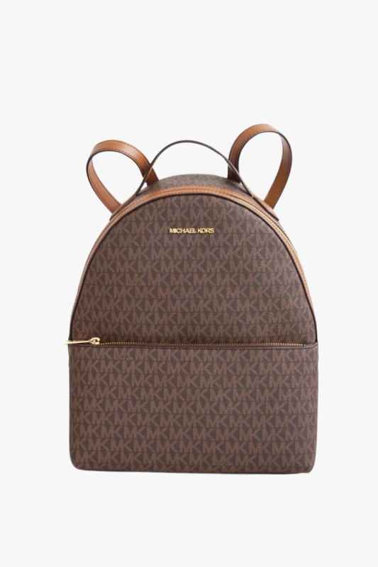Michael Kors SHEILA MD backpack brown monogram dámský batoh