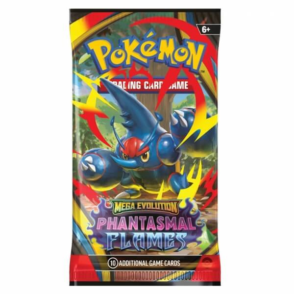 Pokémon tcg: mega evolution - phantasmal flames booster (10 karet)
