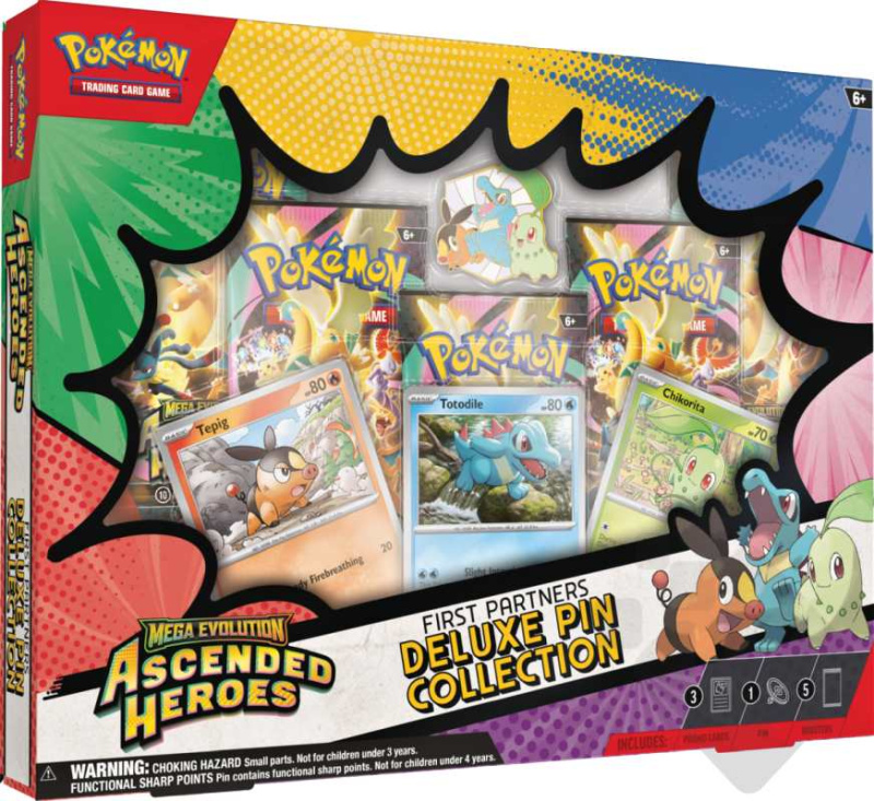Pokémon tcg: me02.5 ascended heroes first partners deluxe pin collection