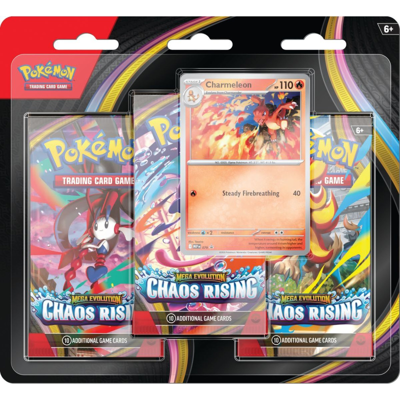 Pokémon TCG: ME04 Chaos Rising - 3 Blister Booster