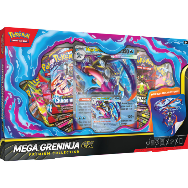 Pokémon tcg: mega greninja ex premium collection