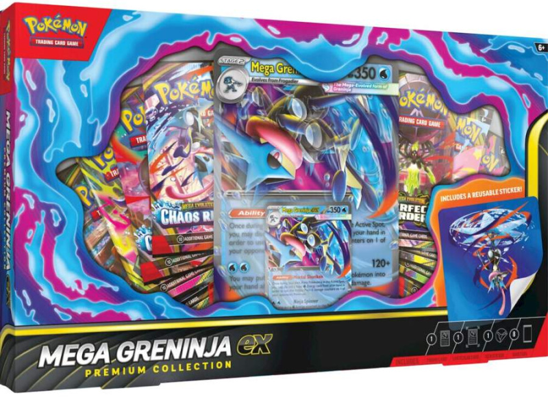 Pokémon tcg: mega greninja ex premium collection
