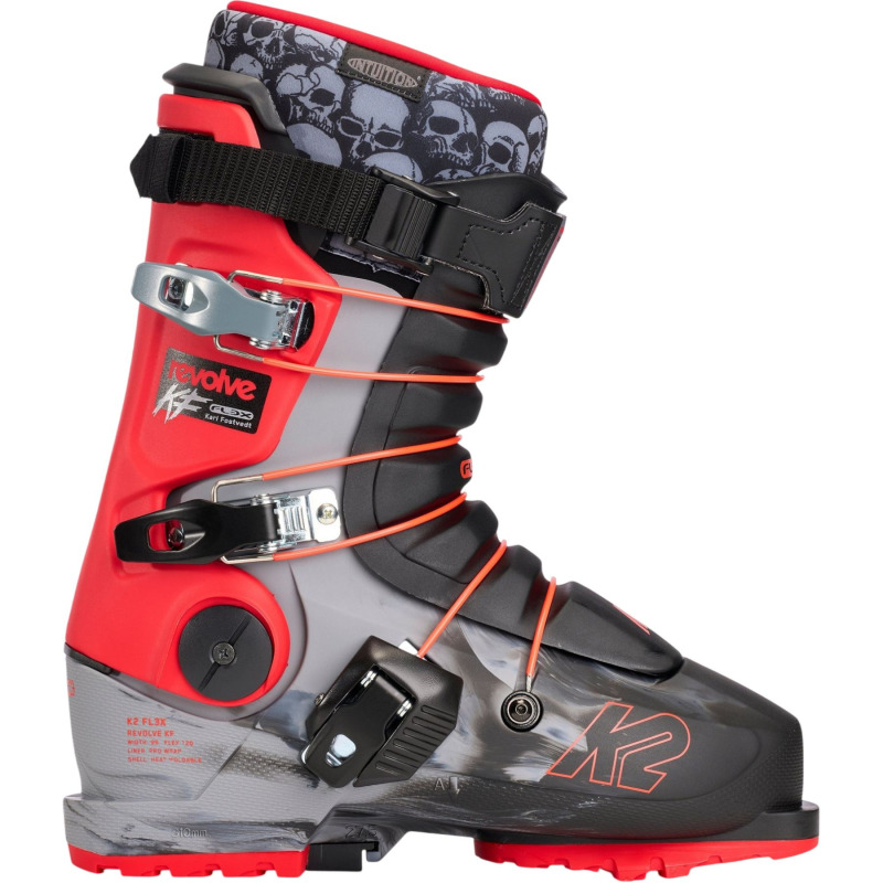 K2 Revolve KF, lyžařské boty, pánské, šedé/červené