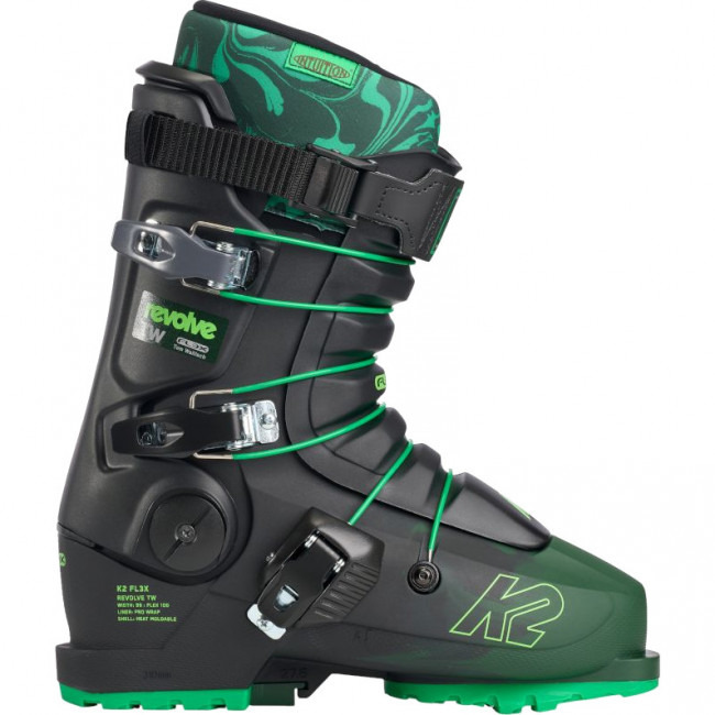 K2 Revolve TW, lyžařské boty, pánské, černé/zelené
