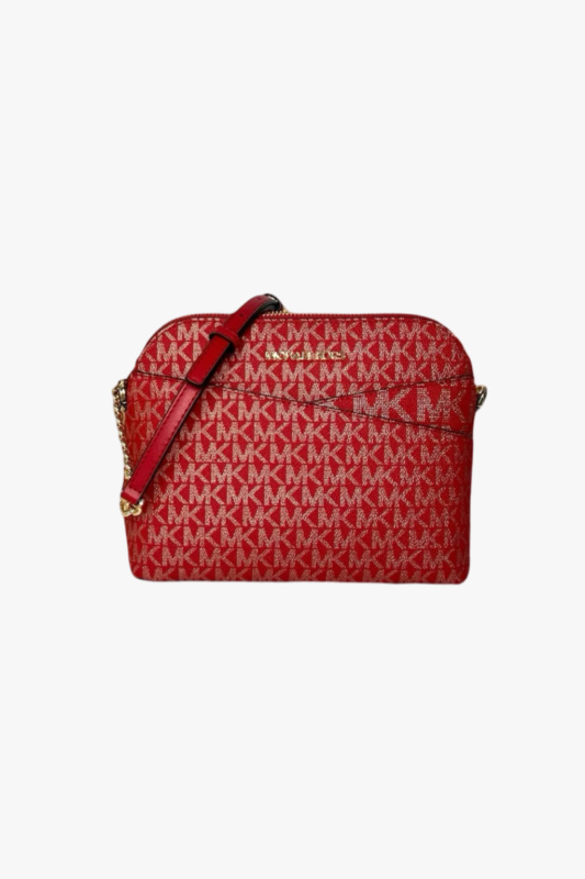 Michael Kors Jet set travel DOME XCROSS dámská kabelka red monogram