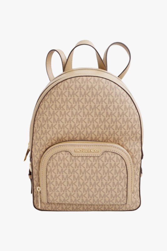 Michael Kors JAYCEE MD backpack monogram camel dámský batoh