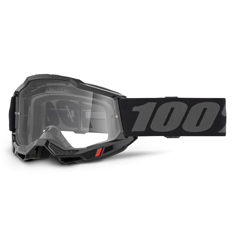 Motokrosové brýle 100% Accuri 2 OTG černá, čiré plexi