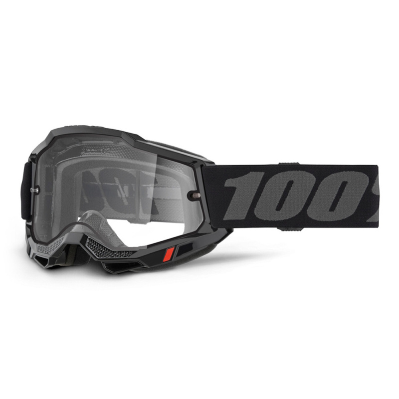 Motokrosové brýle 100% Accuri 2 Enduro černá, čiré plexi