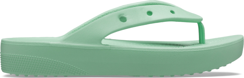 Dámské žabky crocs classic platform světle zelená 34-35