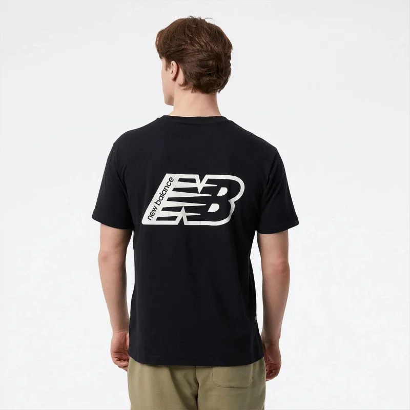 New Balance t-shirt Essentials Graphic Shor M MT23514BK pánské s