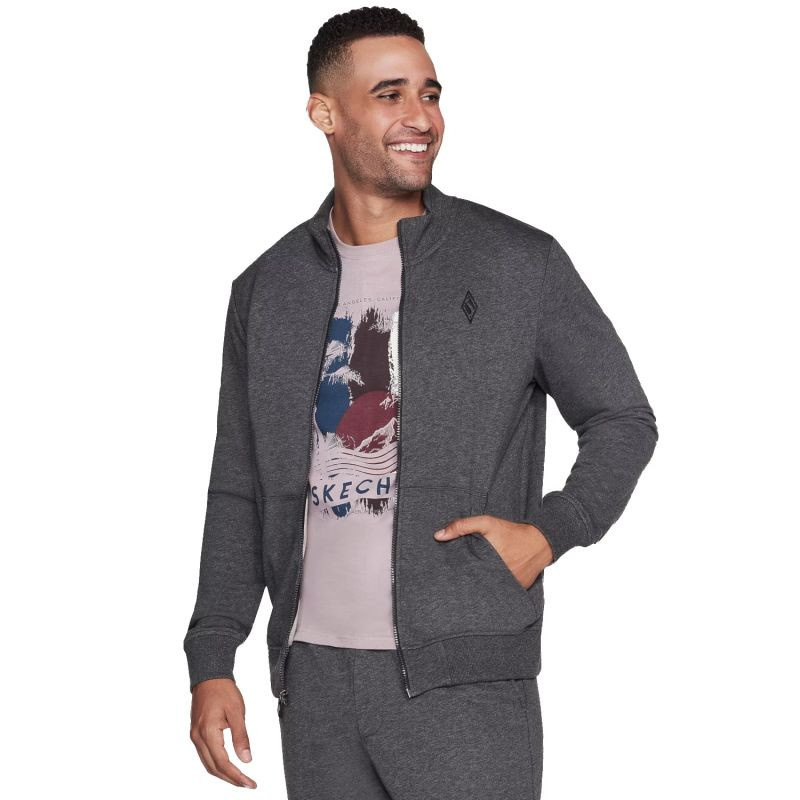 Skechers The Hoodless Hoodie M3JA195-CHAR Grey L m