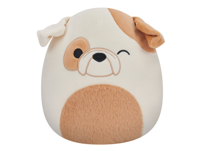Squishmallows 20 cm - Brock a mžikající buldok