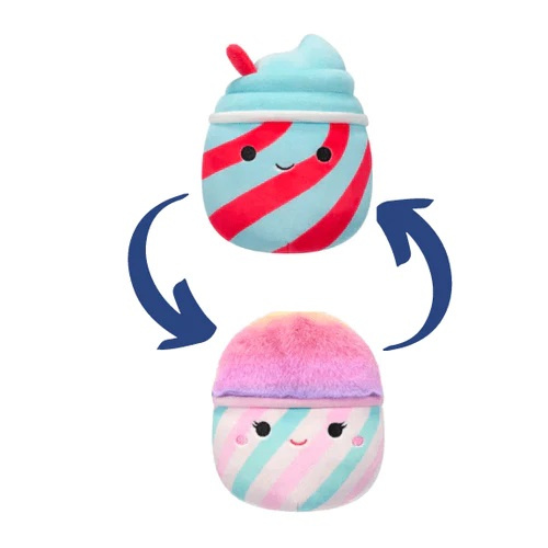 SQUISHMALLOWS 2v1 ledová tříšť Tucker a cukrová vata Bevin