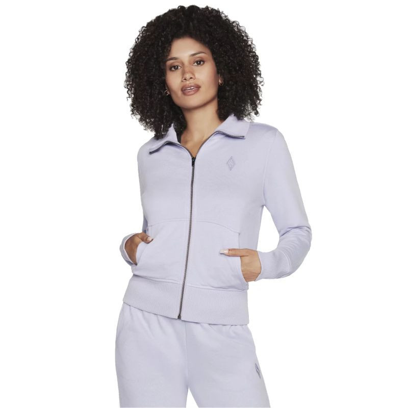 Skechers The Hoodless Hoodie Diamond Jacket W3JA262-LVLP Purple L s
