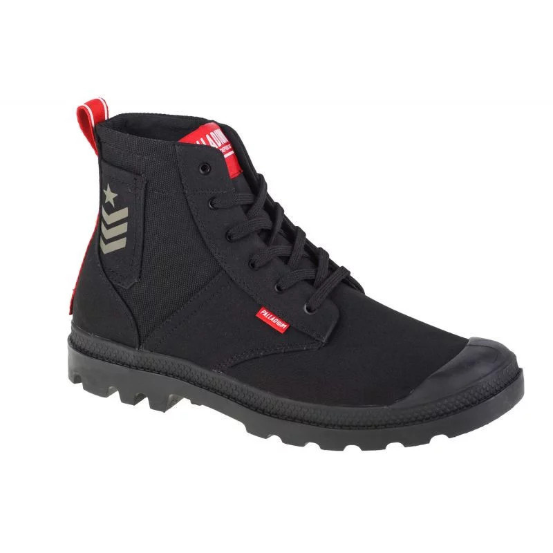 Unisex kotníkové boty Pampa Hi Army 78583-008-M Černá - Palladium černá 43