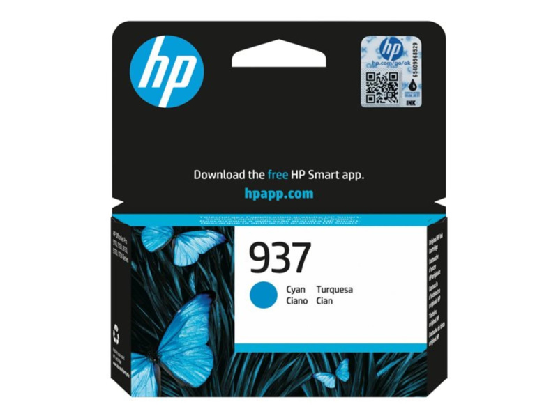 Cartridge HP 4S6W2NE , č. 937 - azurová