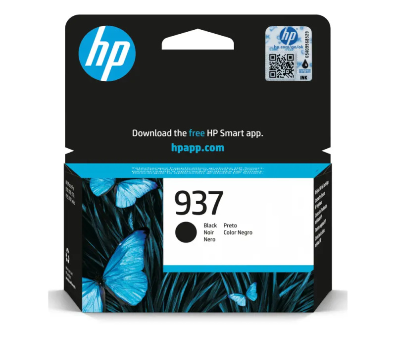 Cartridge HP 4S6W5NE , č. 937 - černý