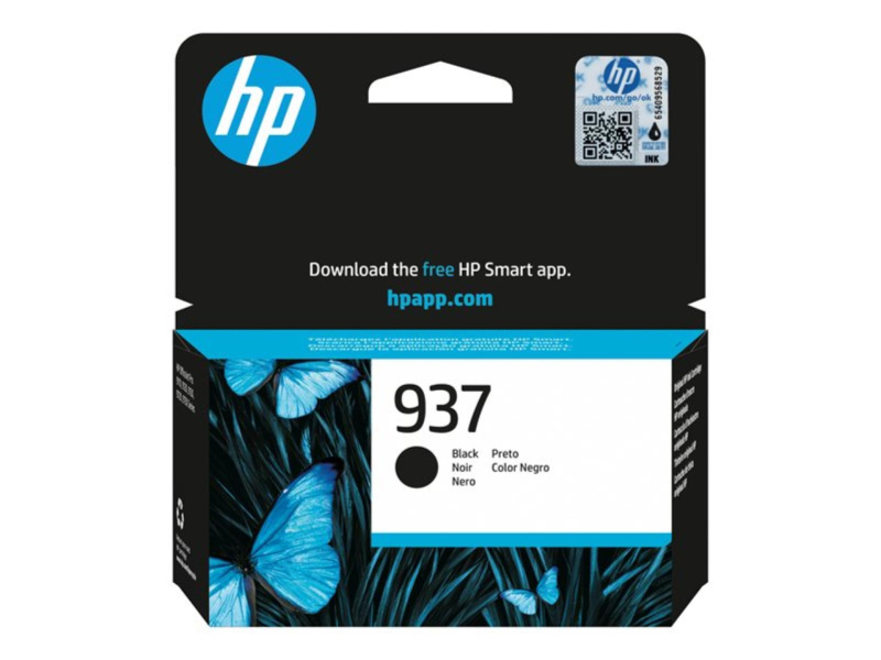 Cartridge HP 4S6W5NE , č. 937 - černý