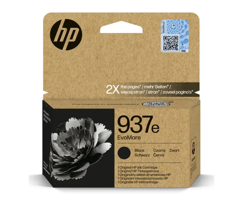 HP 4S6W9NE č. 937e Černá