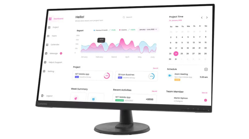 Lenovo D32-40 32 inch Černá