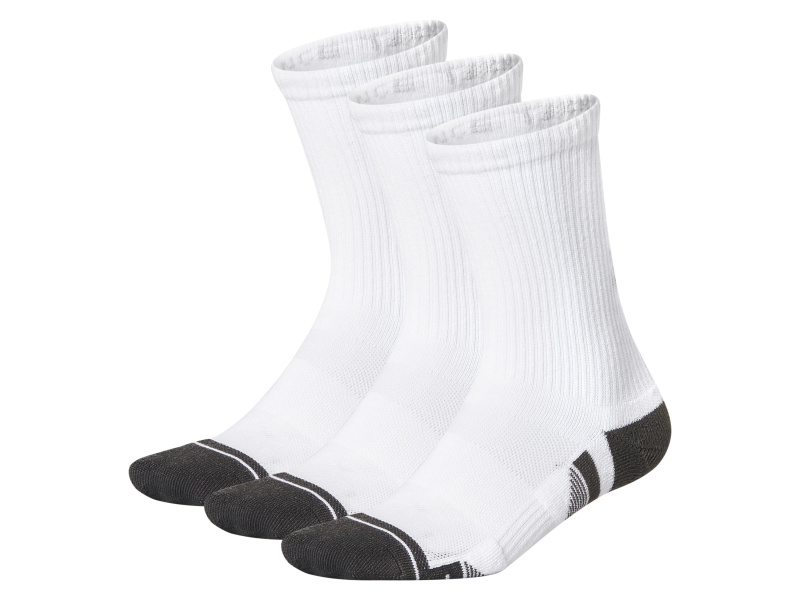 Under Armour Dámské / Pánské ponožky, 3 páry (bílá, 42-47,5)