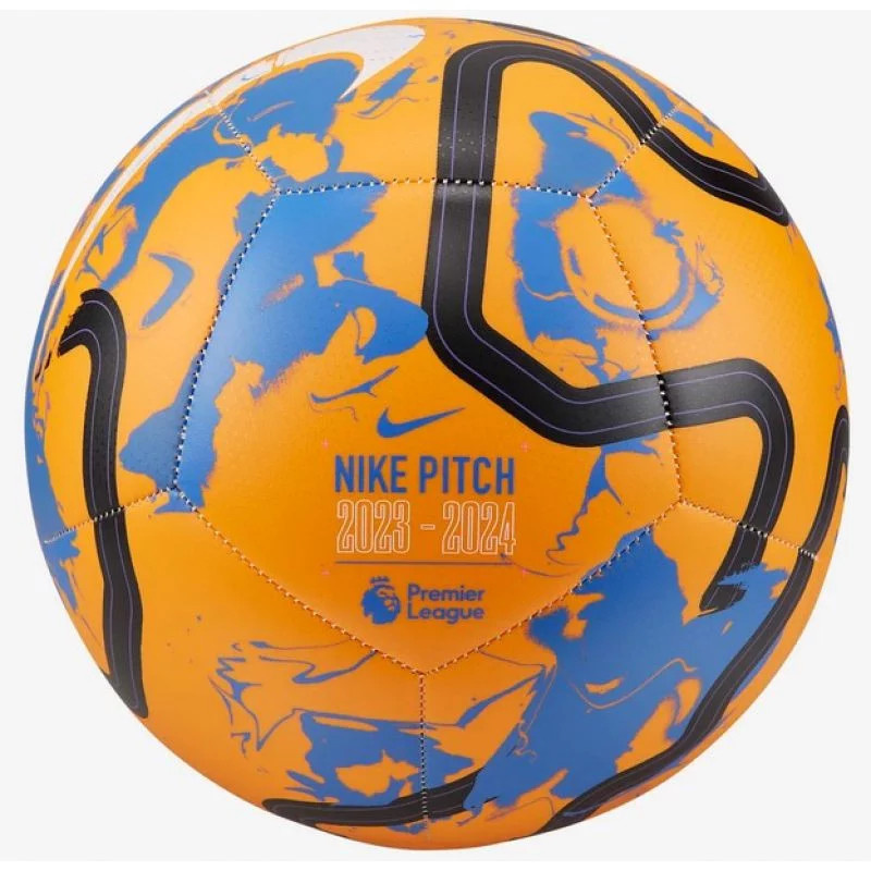 SPORT Fotbalový mič Premier League FB2987 870 Oranžová mix - Nike oranžová - modrá 5