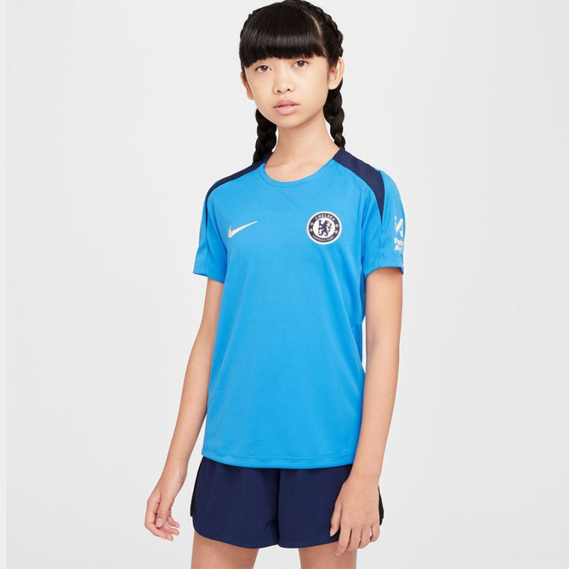 Nike Chelsea FC Strike SS Top Jr Shirt FN9856-436 S (128-137)