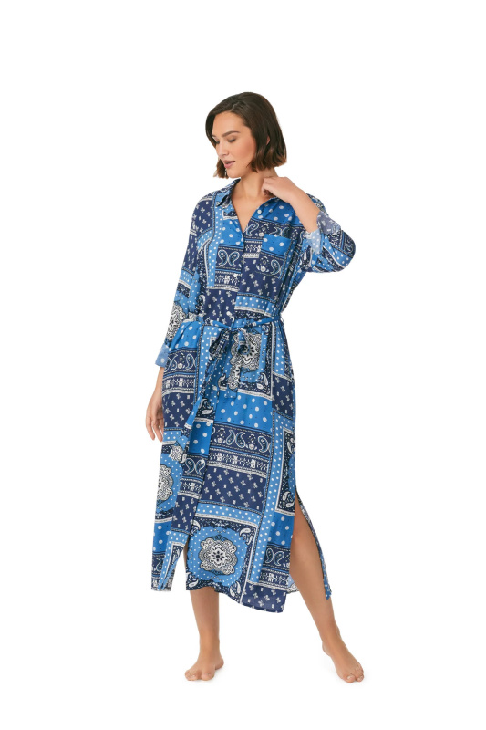 Dámská noční košile YI30015 454 modrá - DKNY M