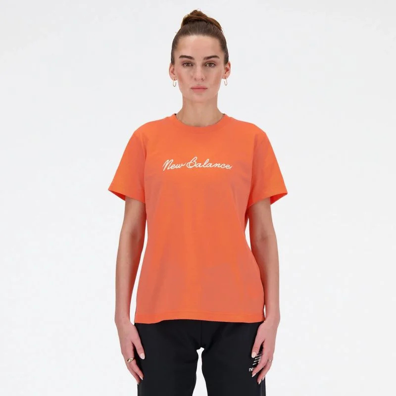 Tričko New Balance S/S Script Tee Gfr W WT41909GFR m