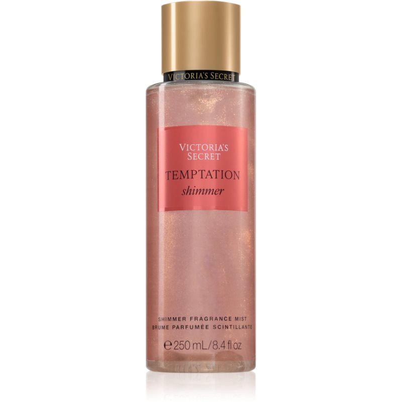 Victoria's Secret Temptation Shimmer tělový sprej se třpytkami pro ženy 250 ml