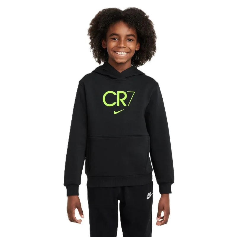 Mikina Nike CR7 Club Fleece Jr HF4348-010 S (128-137 cm)
