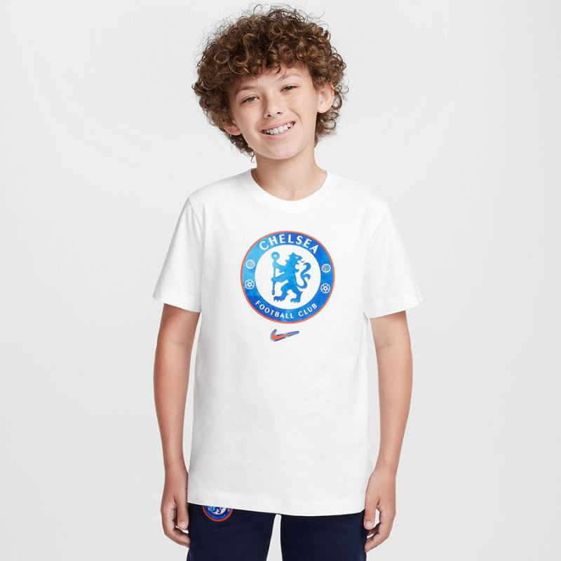 Tričko Nike Chelsea FC Crest Tee Jr HM9485-100 S (128-137)