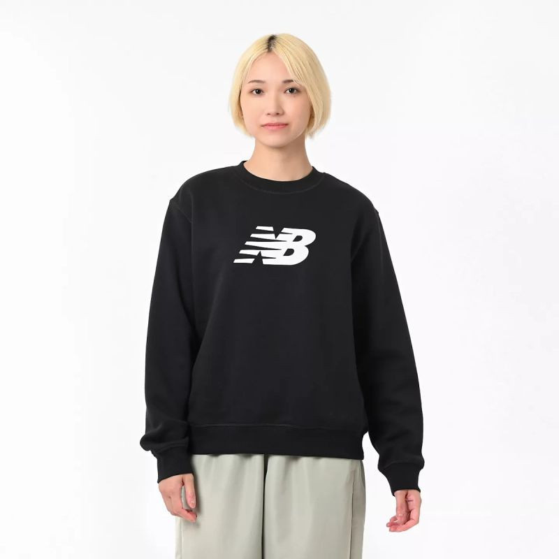 Mikina New Balance Sport Fleece Logo Crew Bk W WT43526BK XL